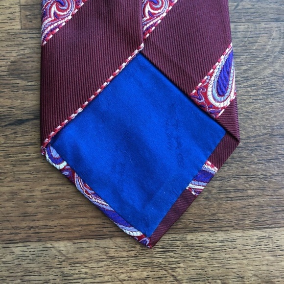 Etro Milano Striped Red Tie - Picture 5 of 6